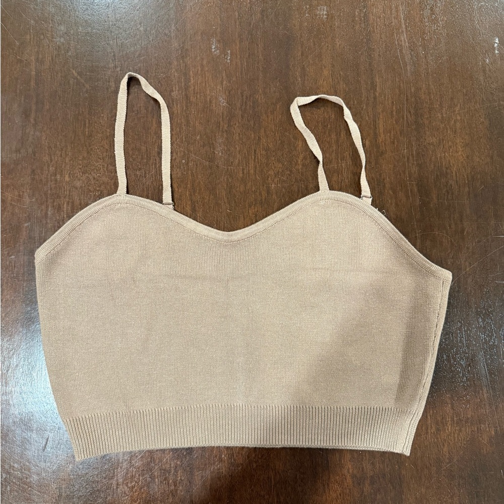 Amazon Tan Women's Crop Top